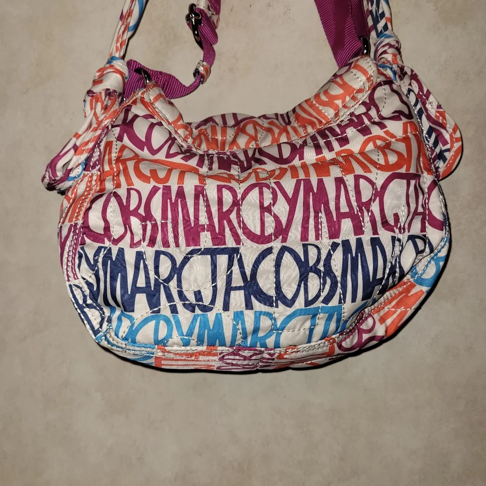 Marc BY Marc Jacobs Tapioca Multi Pretty Nylon Lil` Ukita Shoulder Crossbody - Picture 3 of 5